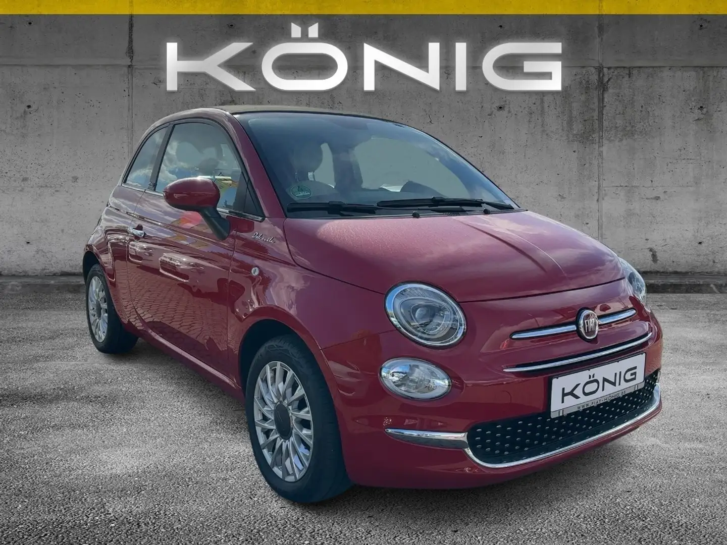 Fiat 500C 1.0 DolceVita Klimaanlge Einparkhilfe Rot - 2