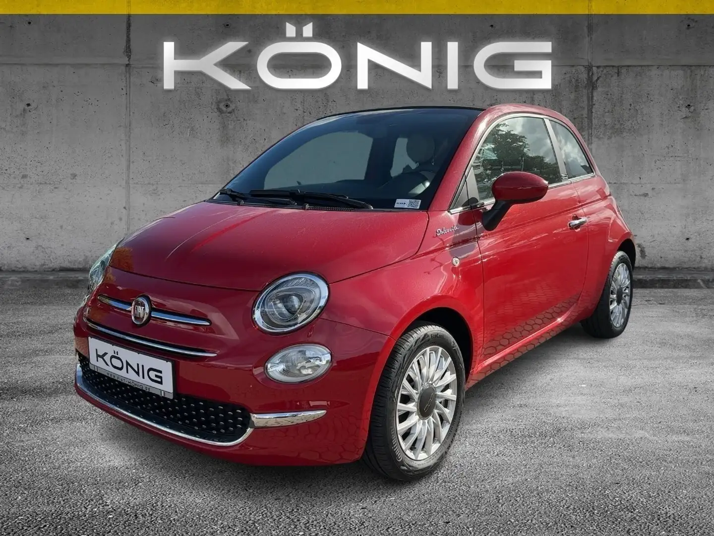 Fiat 500C 1.0 DolceVita Klimaanlge Einparkhilfe Rouge - 1