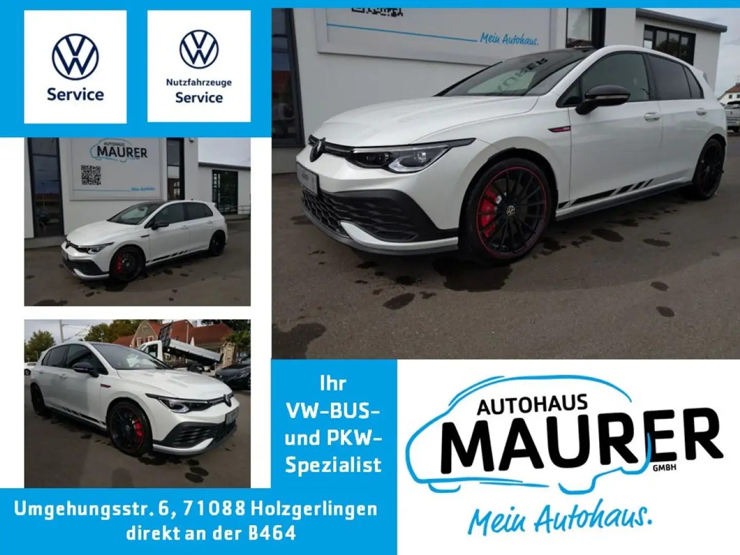 Volkswagen Golf GTI Golf VIII GTI Clubsport Performance Akrapovic Blanc - 1
