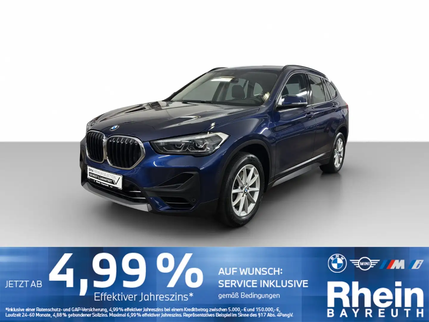 BMW X1 sDrive18i Advantage Navi LED AHK Rfk Hifi Navi LED Blau - 1