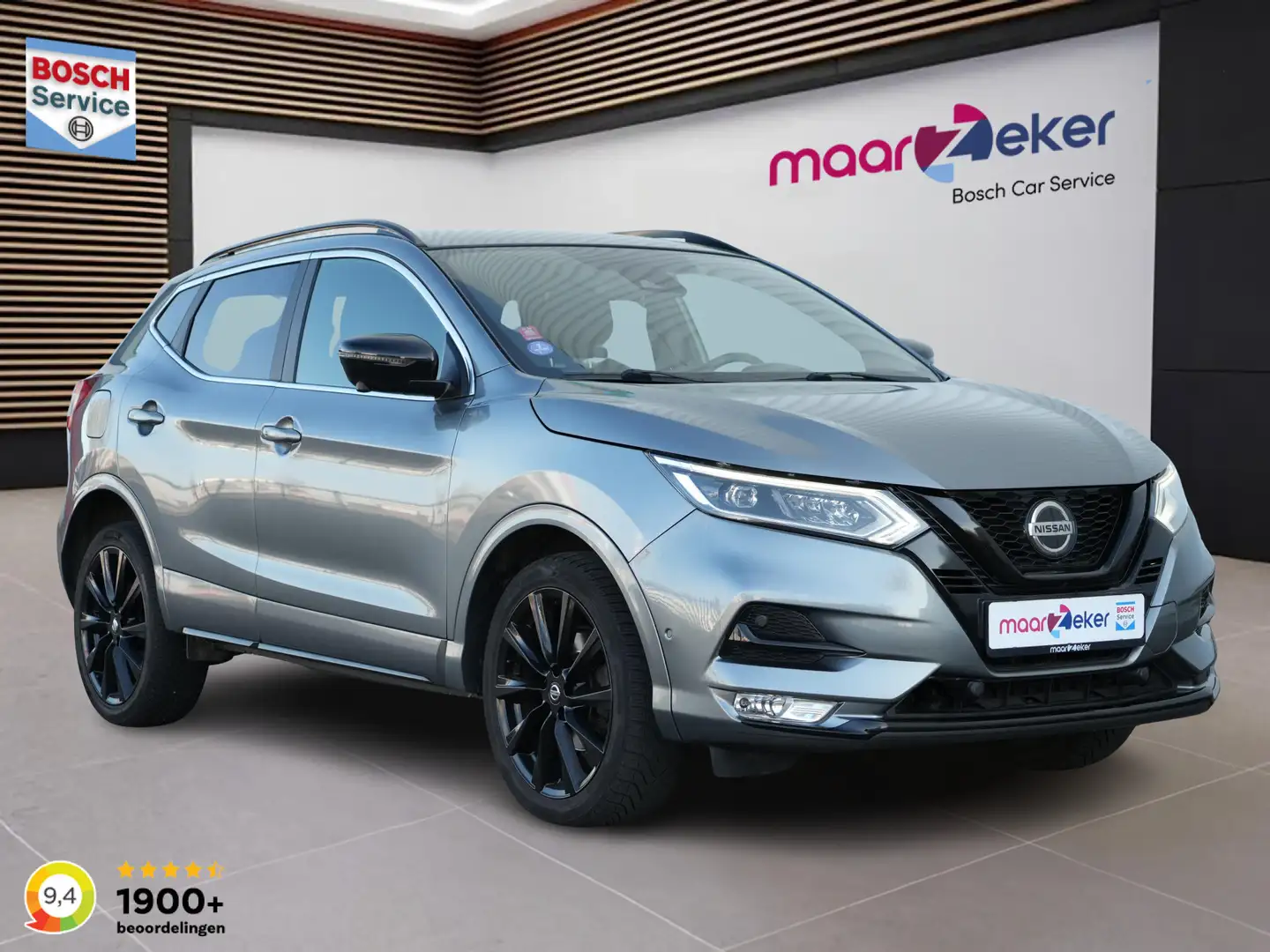 Nissan Qashqai 1.3 DIG-T BLACK EDITION ✅Stoel+Voorruitverw.✅Dodeh Grau - 1