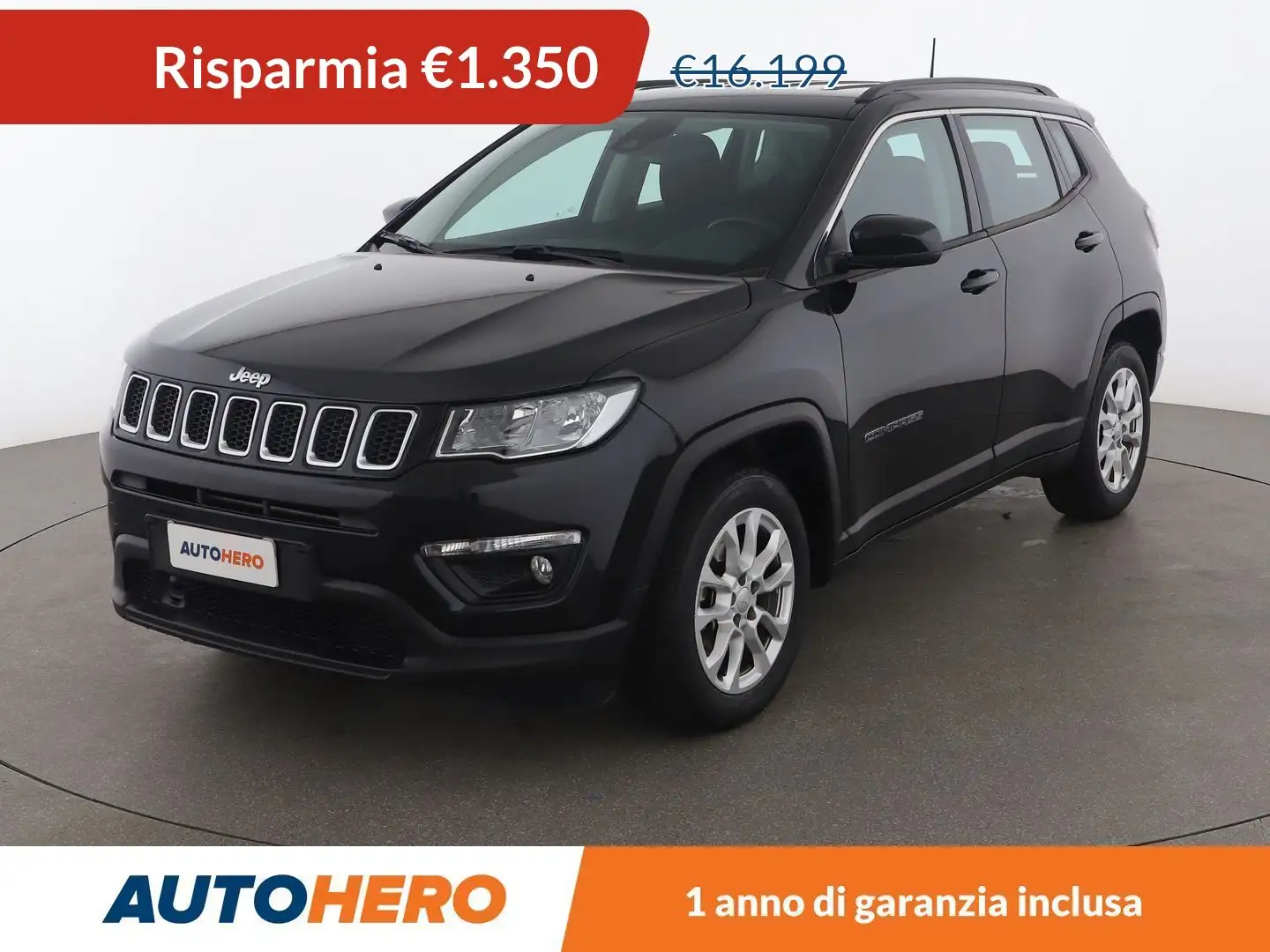Jeep Compass 1.3 T-GDI Longitude Schwarz - 1
