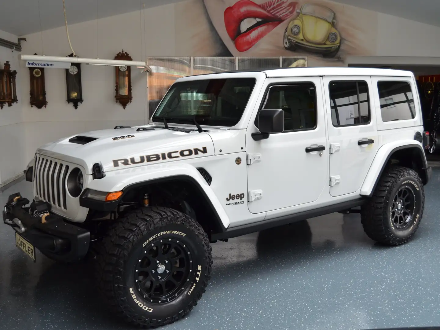 Jeep Wrangler 6,4l Rubicon 392 Klappe Seilwinde 18" Service Blanc - 1