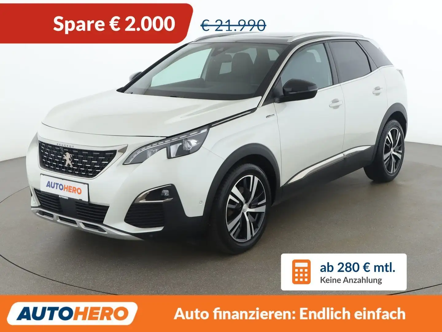 Peugeot 3008 1.6 PureTech GT Line Weiß - 1