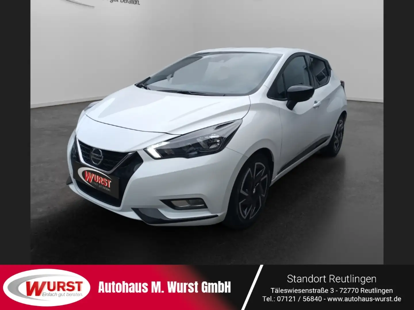 Nissan Micra 1.0 N-Design Xtronic Navi Kamera SZH Weiß - 1