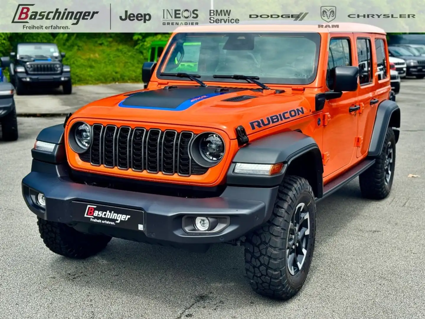 Jeep Wrangler PHEV 380 PS 4xe Rubicon Powersofttop Orange - 1