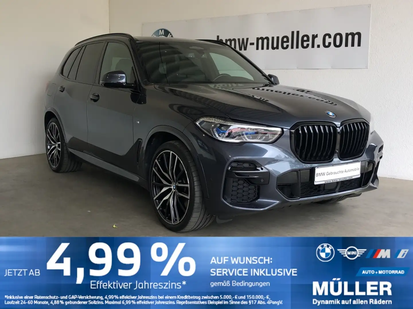 BMW X5 xDrive40d M Sport AHK/SHZ/LUFT/PANO/INTEG/360 AHK/ Gris - 1