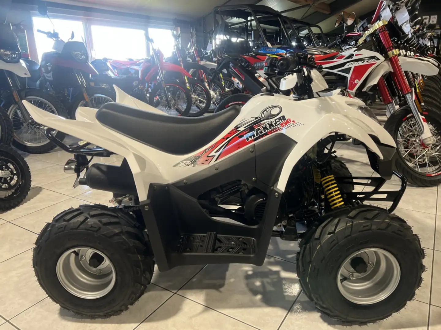 Kymco Maxxer 50 S Blanc - 1