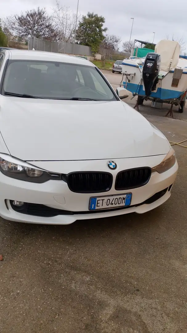 BMW 320 Serie 3 F31 2012 Touring 320d Touring Luxury Bianco - 1