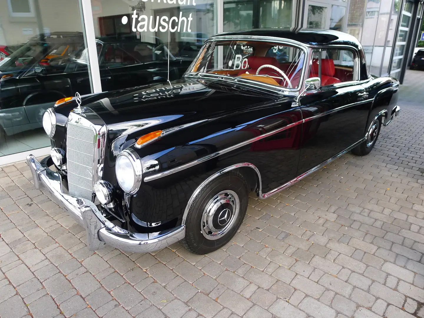 Mercedes-Benz 220 S Ponton 1.Serie Note 1 sensationeller Zust. Schwarz - 2