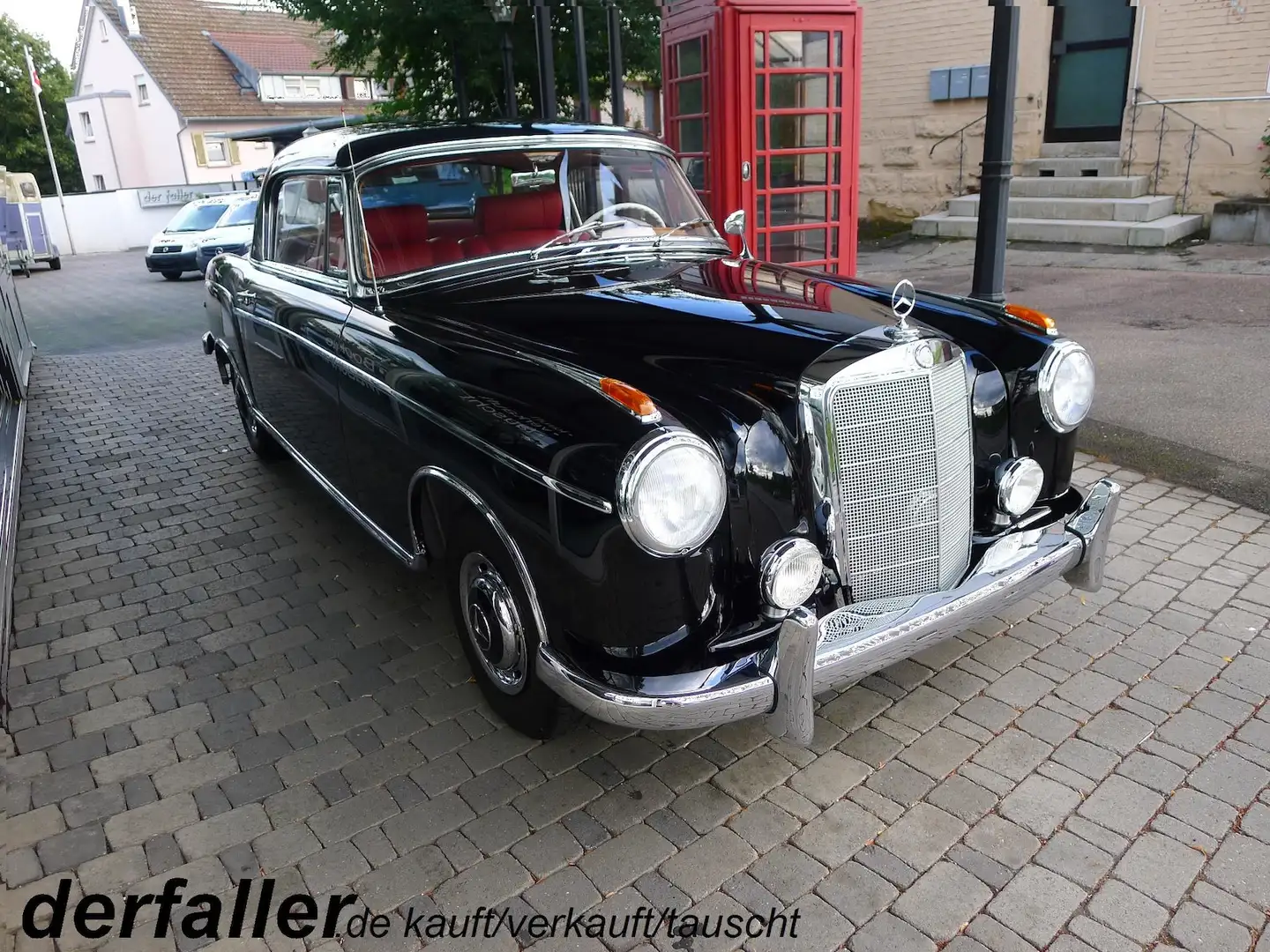 Mercedes-Benz 220 S Ponton 1.Serie Note 1 sensationeller Zust. Schwarz - 1