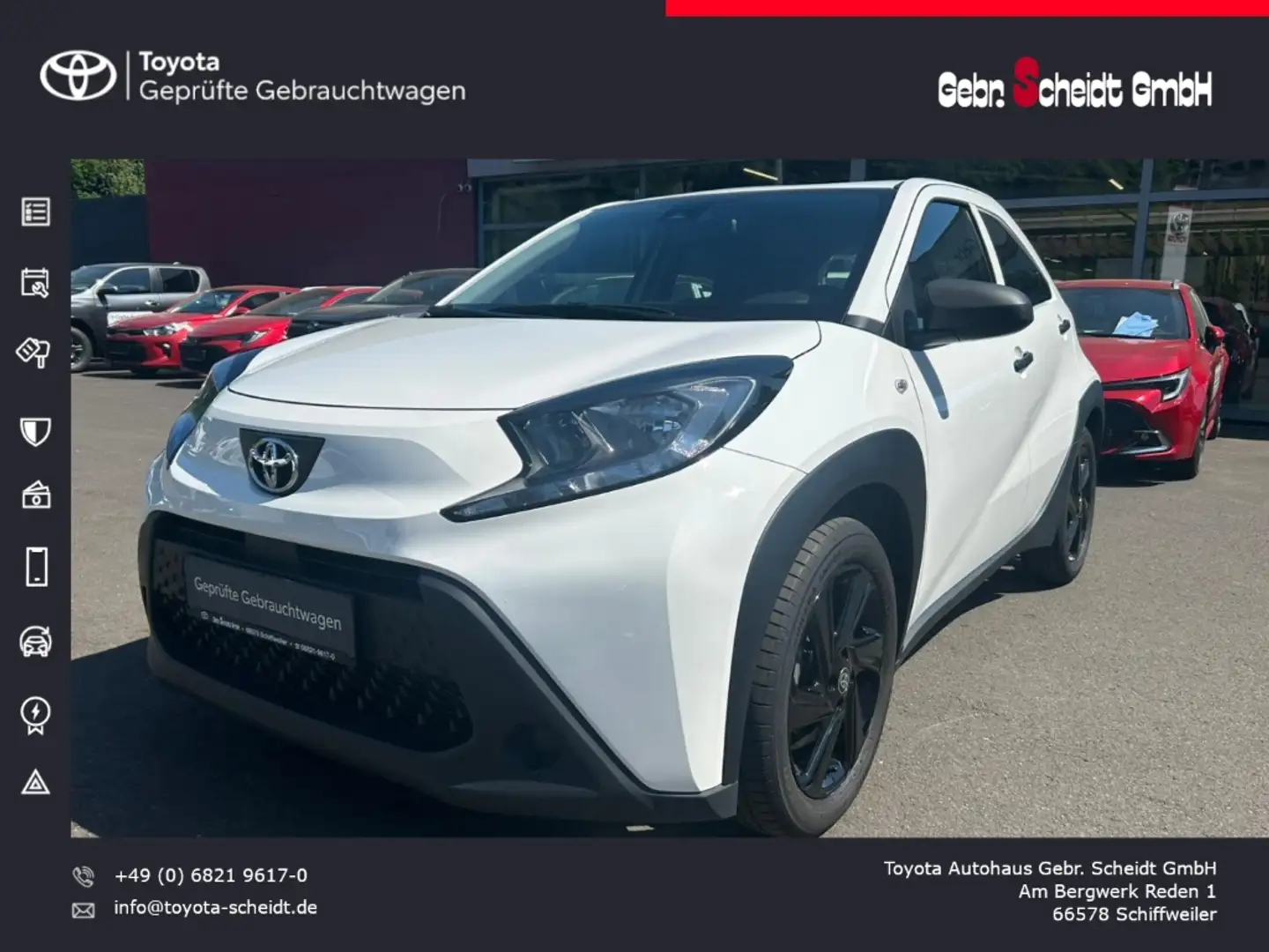 Toyota Aygo X 1.0 VVT-i EU6d Klima Radio Android Auto Apple CarP Wit - 1