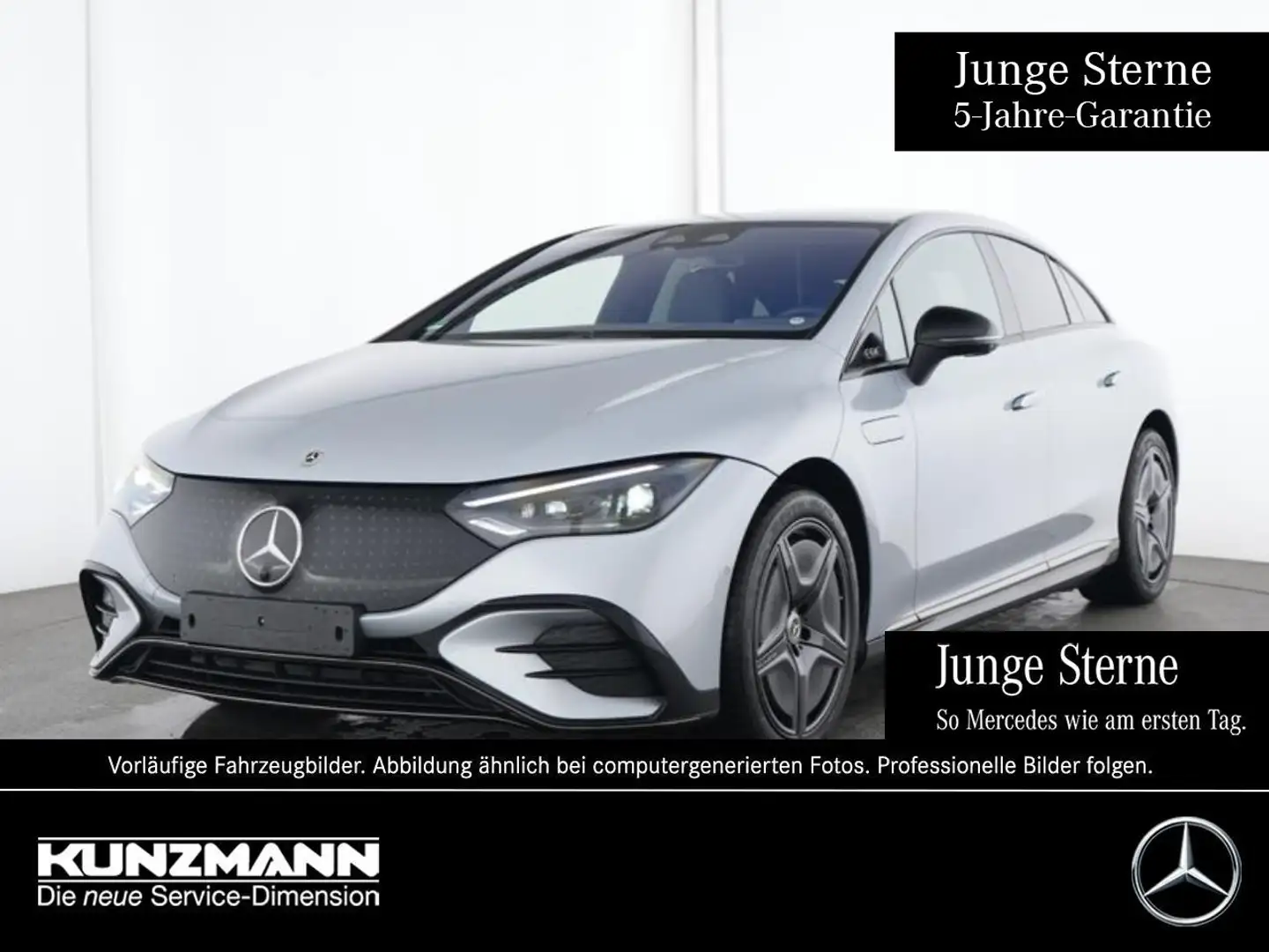 Mercedes-Benz EQE 350 + AMG Night Distronic Airmatic 360° AHK Silber - 1