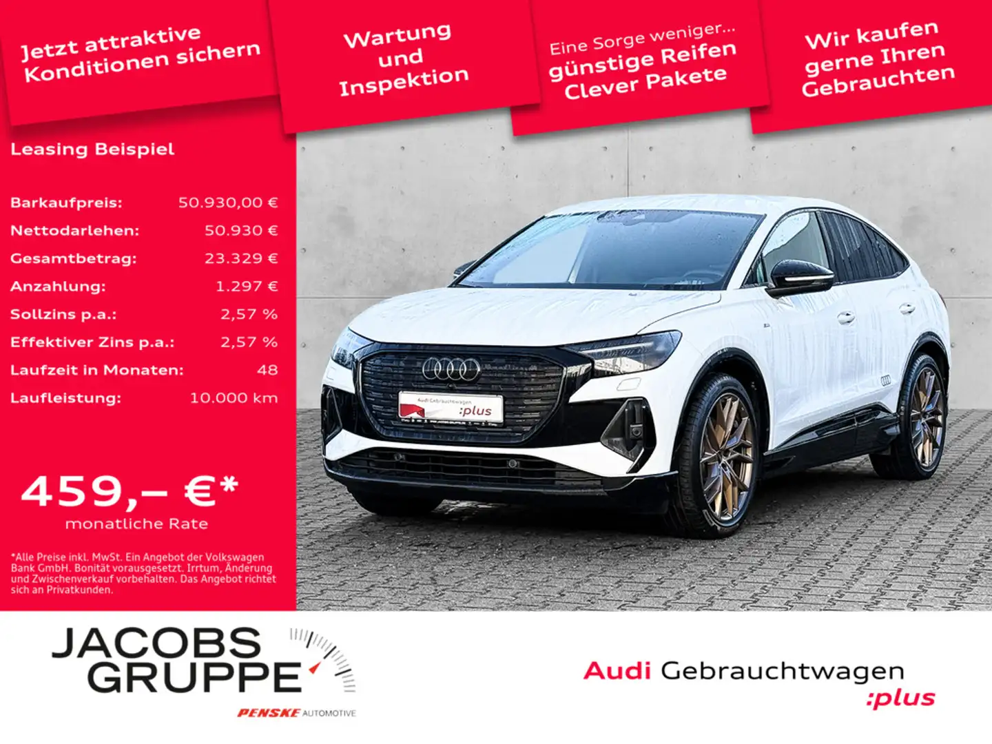 Audi Q4 e-tron Weiß - 1
