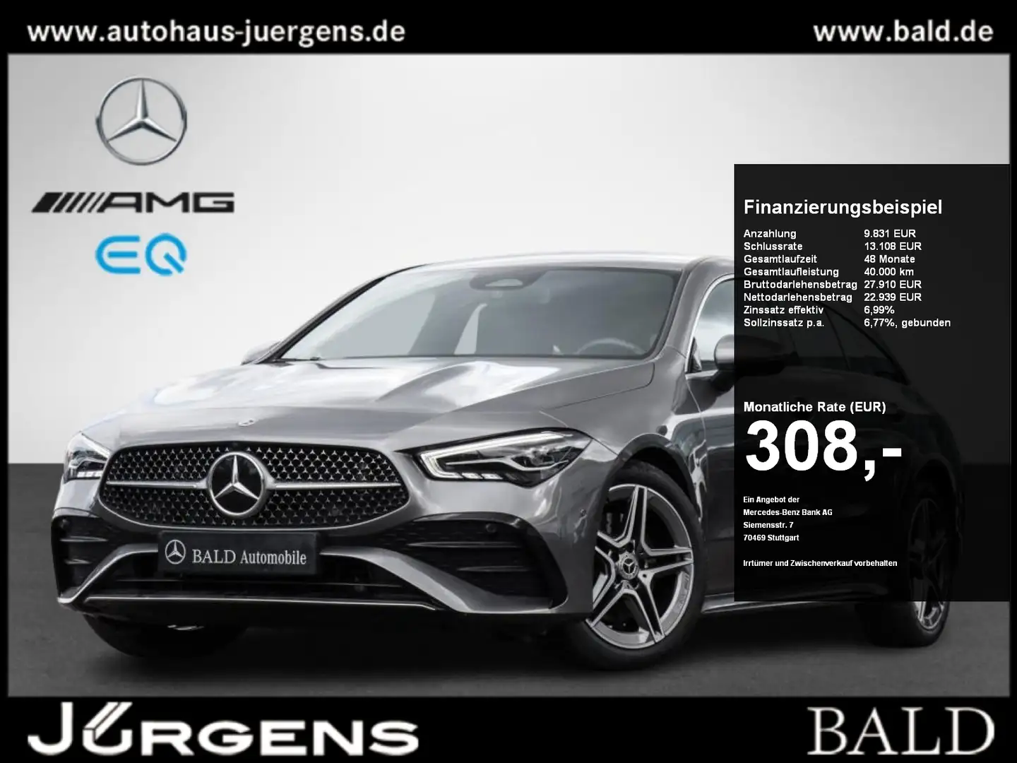 Mercedes-Benz CLA 200 SB AMG-Sport/LED/Kamera/Keyl/EASY-P/Ambi Grau - 1