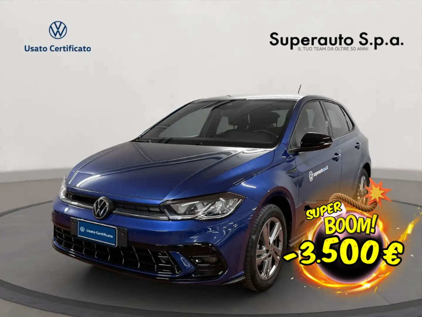 Volkswagen Polo 1.0 TSI R-Line Blu/Azzurro - 1