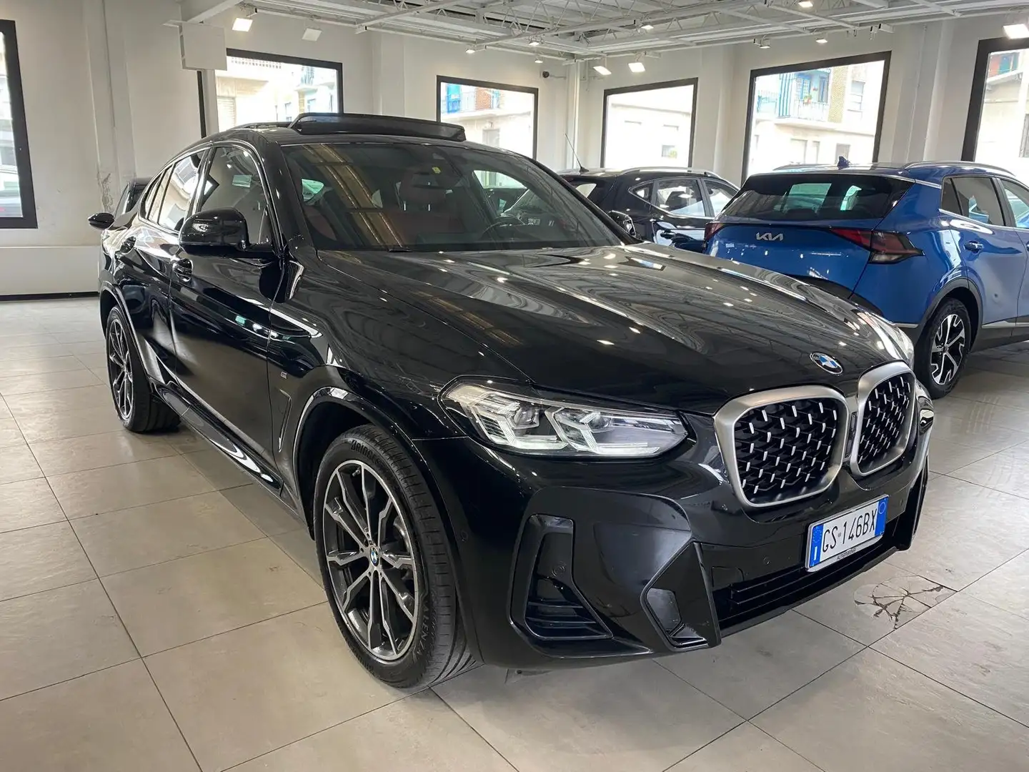 BMW X4 X4 xdrive20d mhev 48V Msport auto TETTO+PELLE FULL Zwart - 2