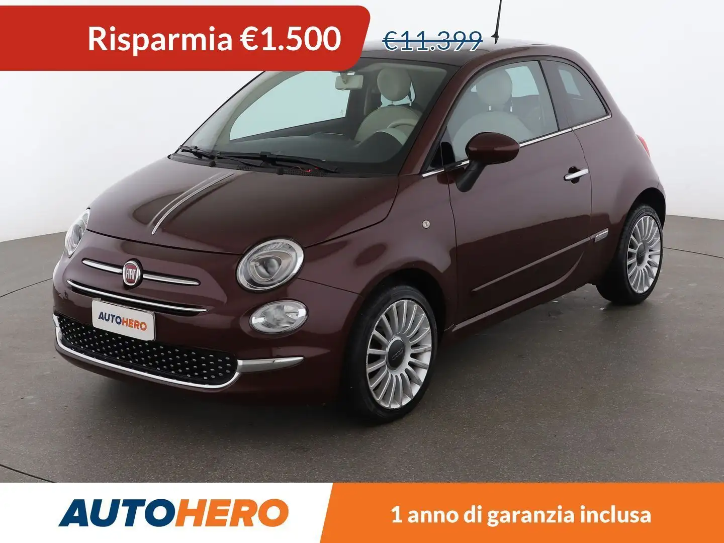 Fiat 500 1.2 Lounge Violett - 1