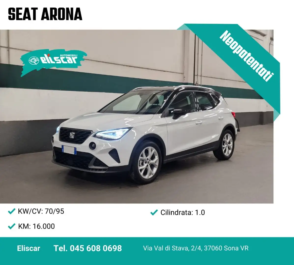 SEAT Arona 1.0 EcoTSI FR Blanc - 1