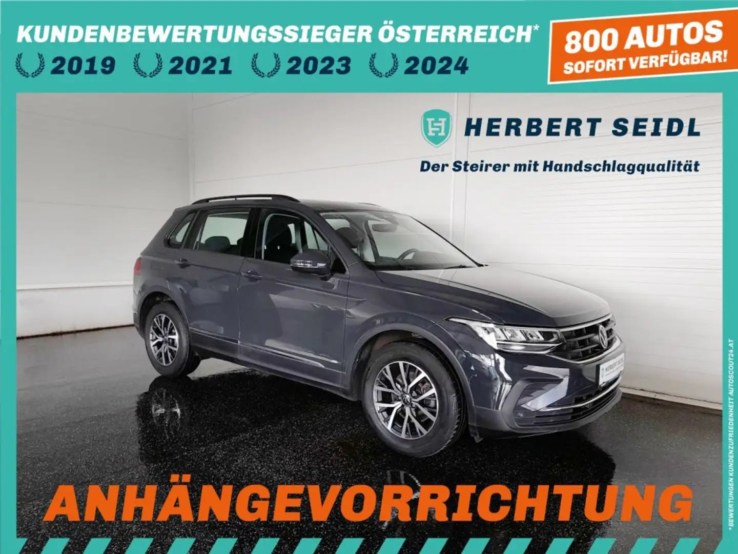 Volkswagen Tiguan LIFE 2,0 TDI DSG *SKY / STANDHZG / HEAD-UP / VOLL-LED MIT FLA / NAVI / AHV & KAMERA / MASSAGE / ACC / E-KLAPPE* Grau - 1