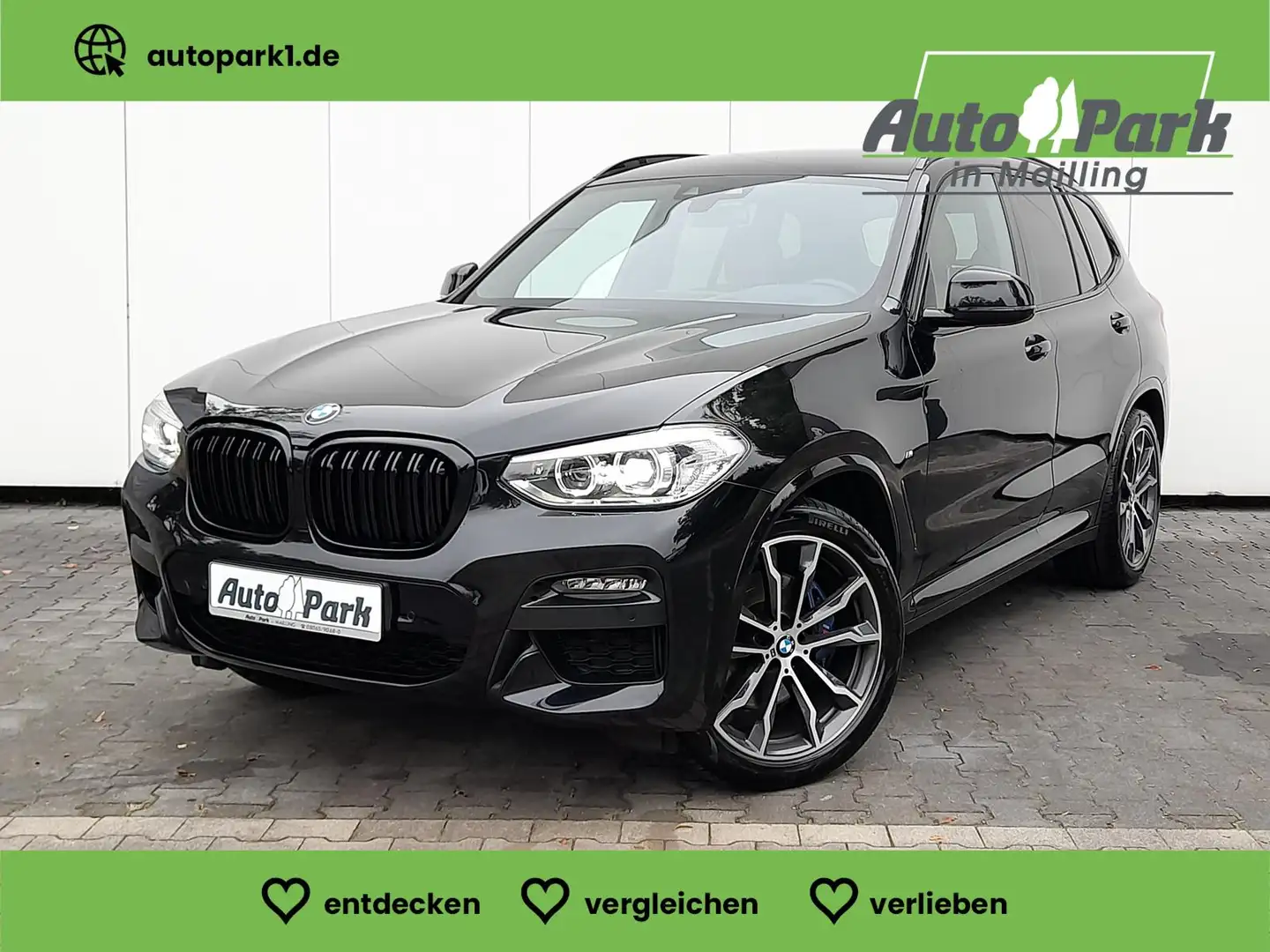 BMW X3 xdrive 30d M Sport NAVI~HuD~LED~VC~RFK~LEDER Black - 1