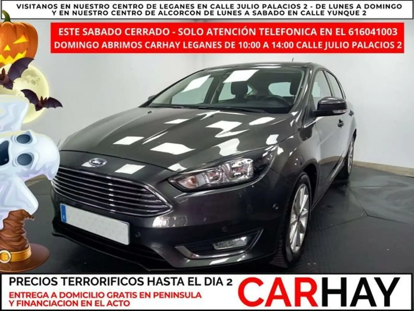 Ford Focus Sportbreak 1.0 Ecoboost MHEV Titanium Gris - 1