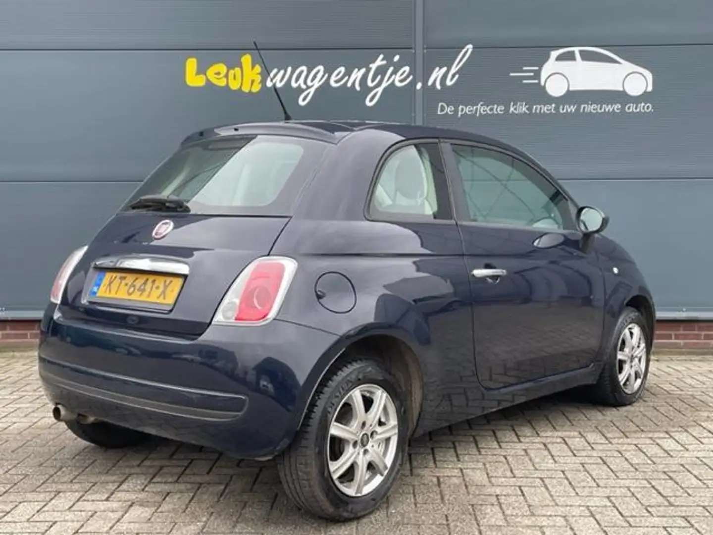 Fiat 500 1.2 Naked *lichtmet. velgen *halfleder *donkerblau Blauw - 2