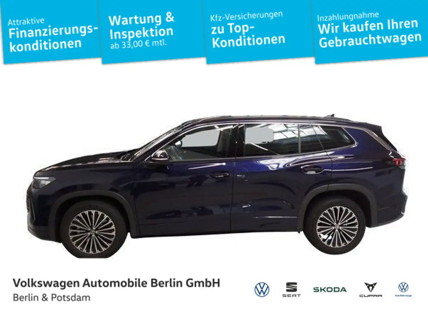 Volkswagen Tayron 1.5 eTSI Life 5J-Garantie LED AHK Kamera Violett - 1