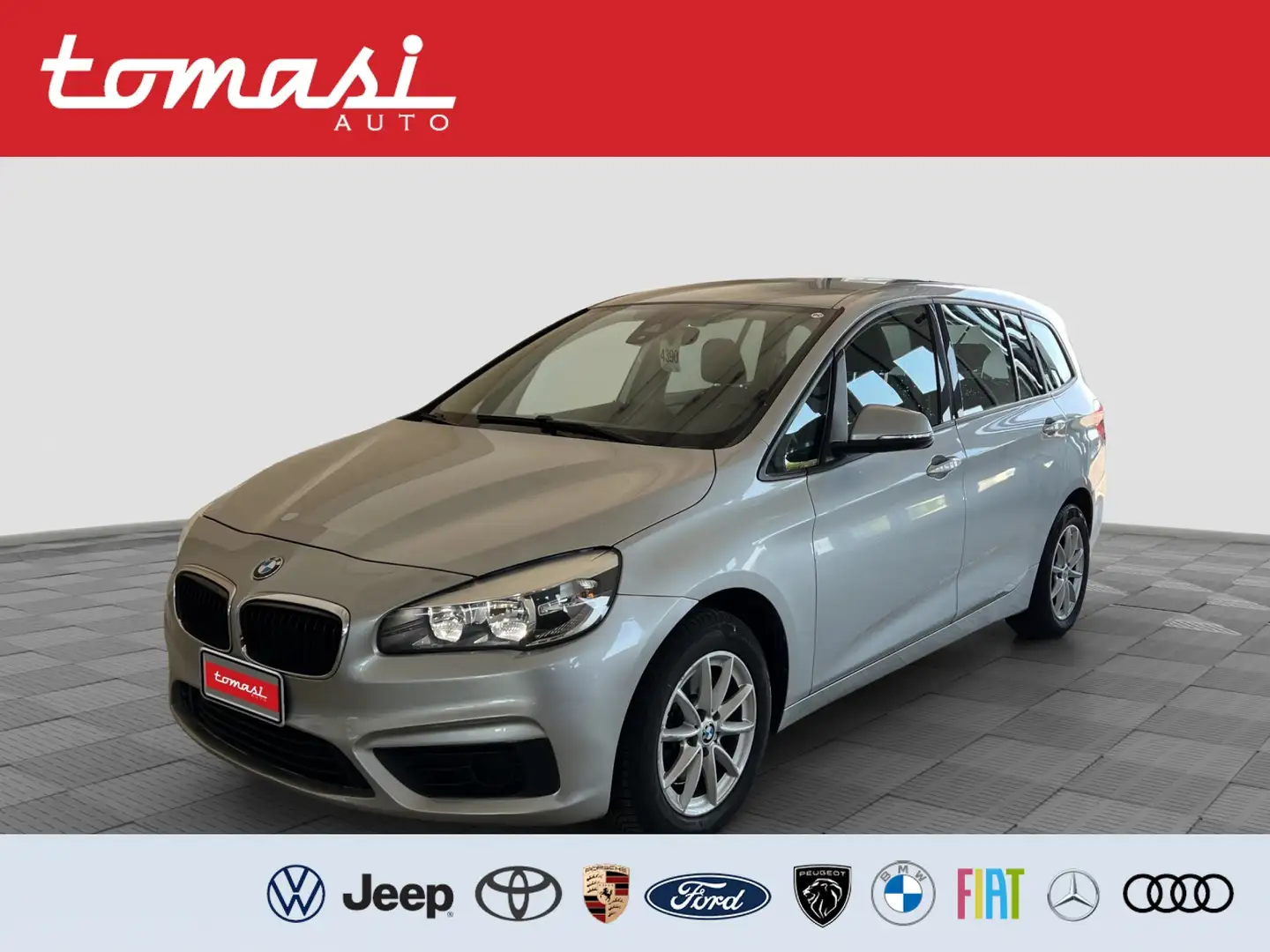 BMW 218 d Gran Tourer Luxury 7 POSTI Gris - 1