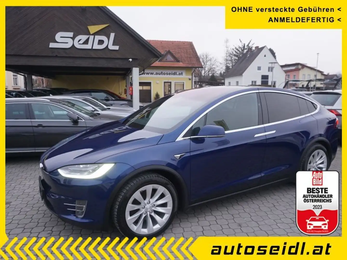 Tesla Model X 75D *NUR 58.000 KM* Blau - 1