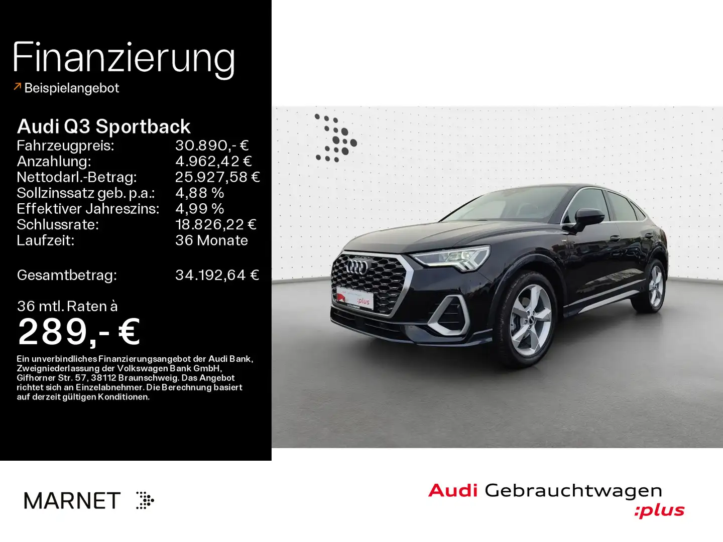 Audi Q3 35 TFSI S line*Navi*LED*Alu*PDC*Vir Schwarz - 1