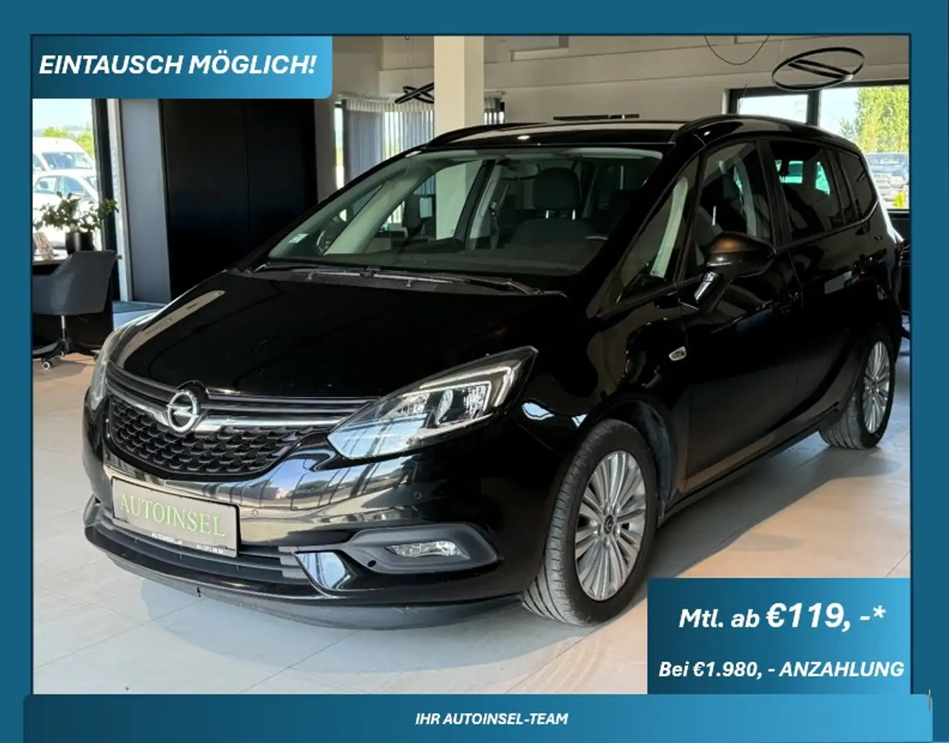 Opel Zafira Edition Tempomat, Sitzheizung, Lenkradheizung Noir - 1
