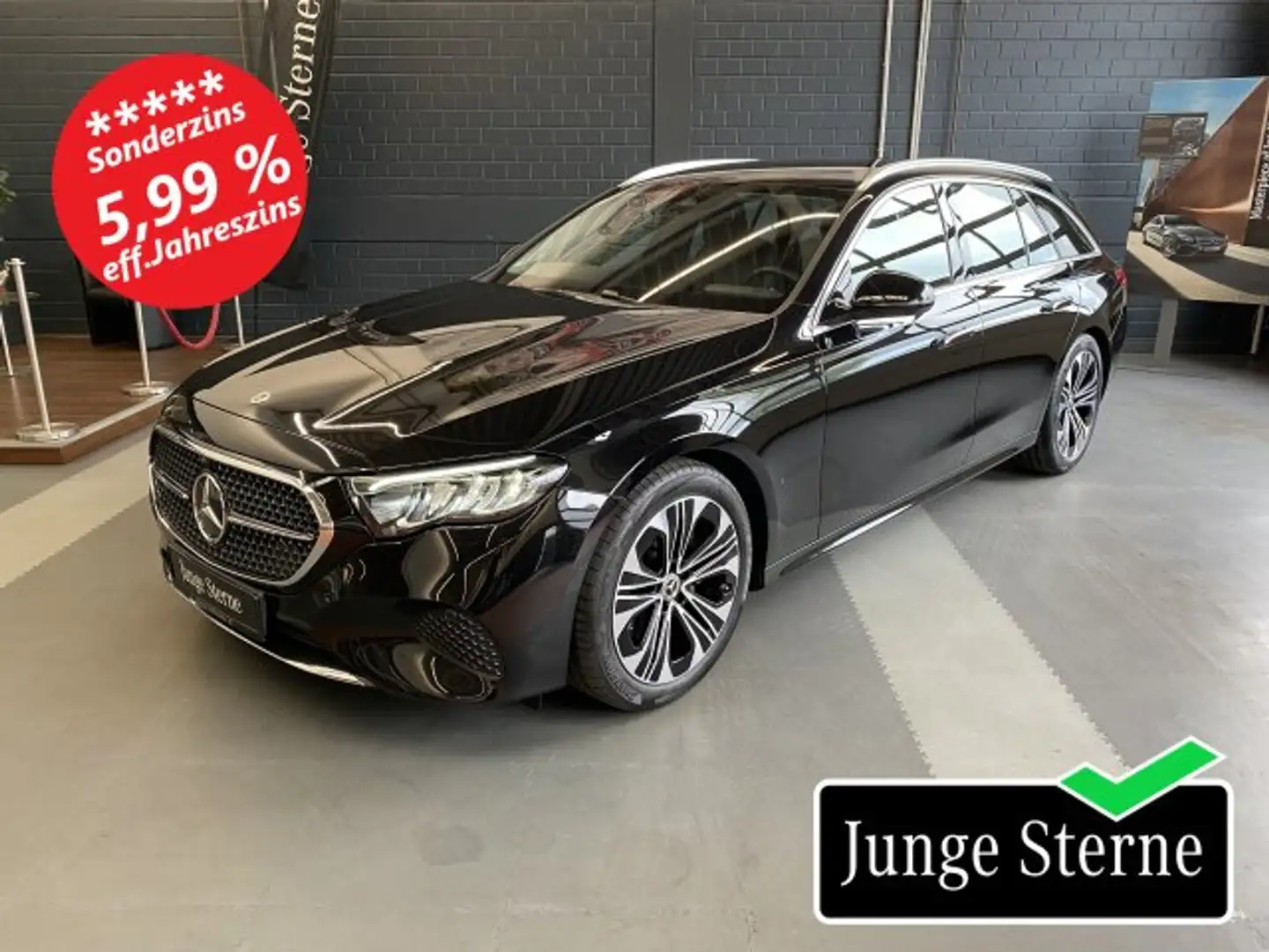 Mercedes-Benz E 200 E 200 T Avantgarde Distronic LED MBUX Kamera Klima Noir - 1