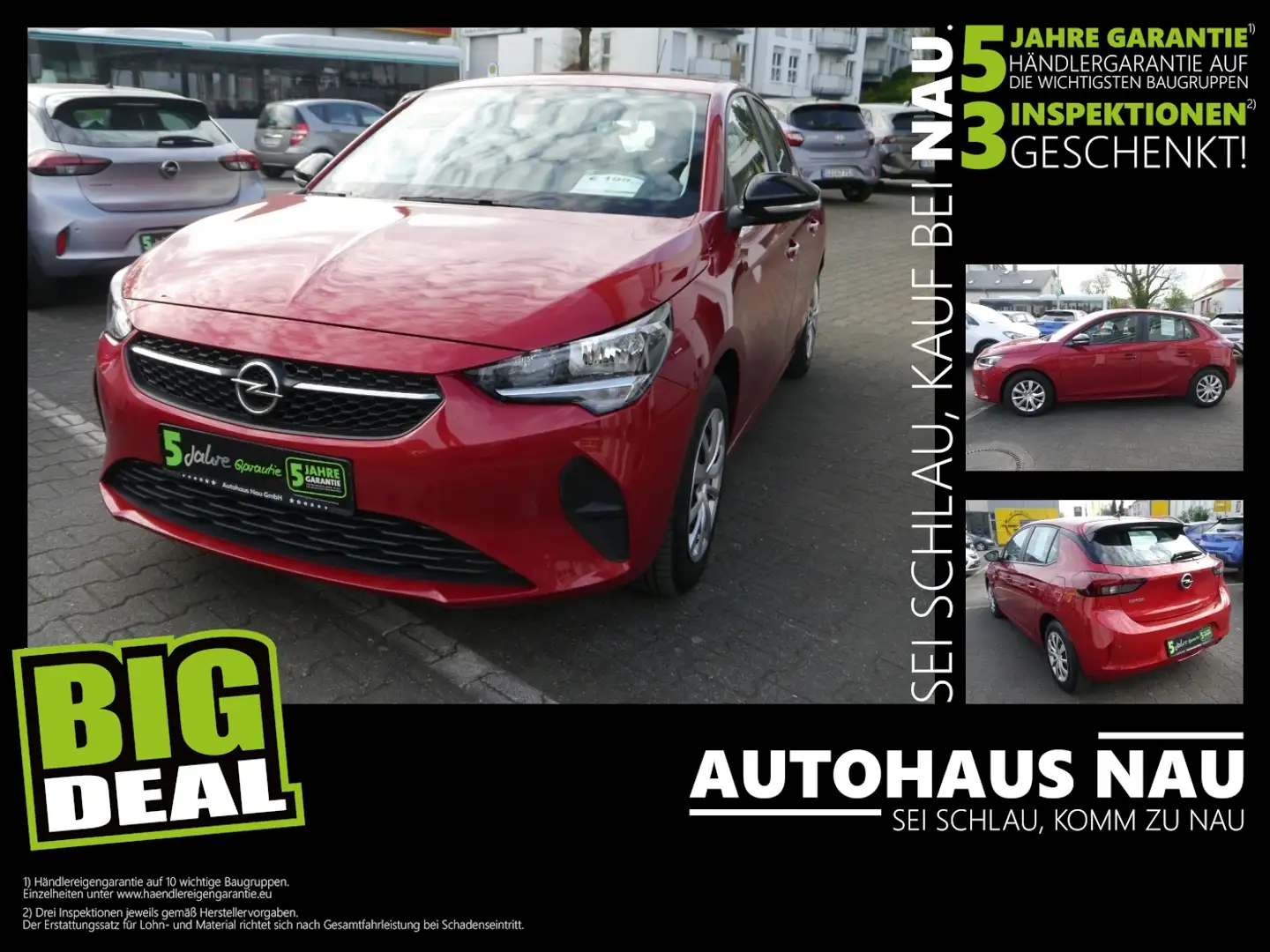 Opel Corsa F 1.2 Edition Big Deal InspektionsPaket Rot - 1