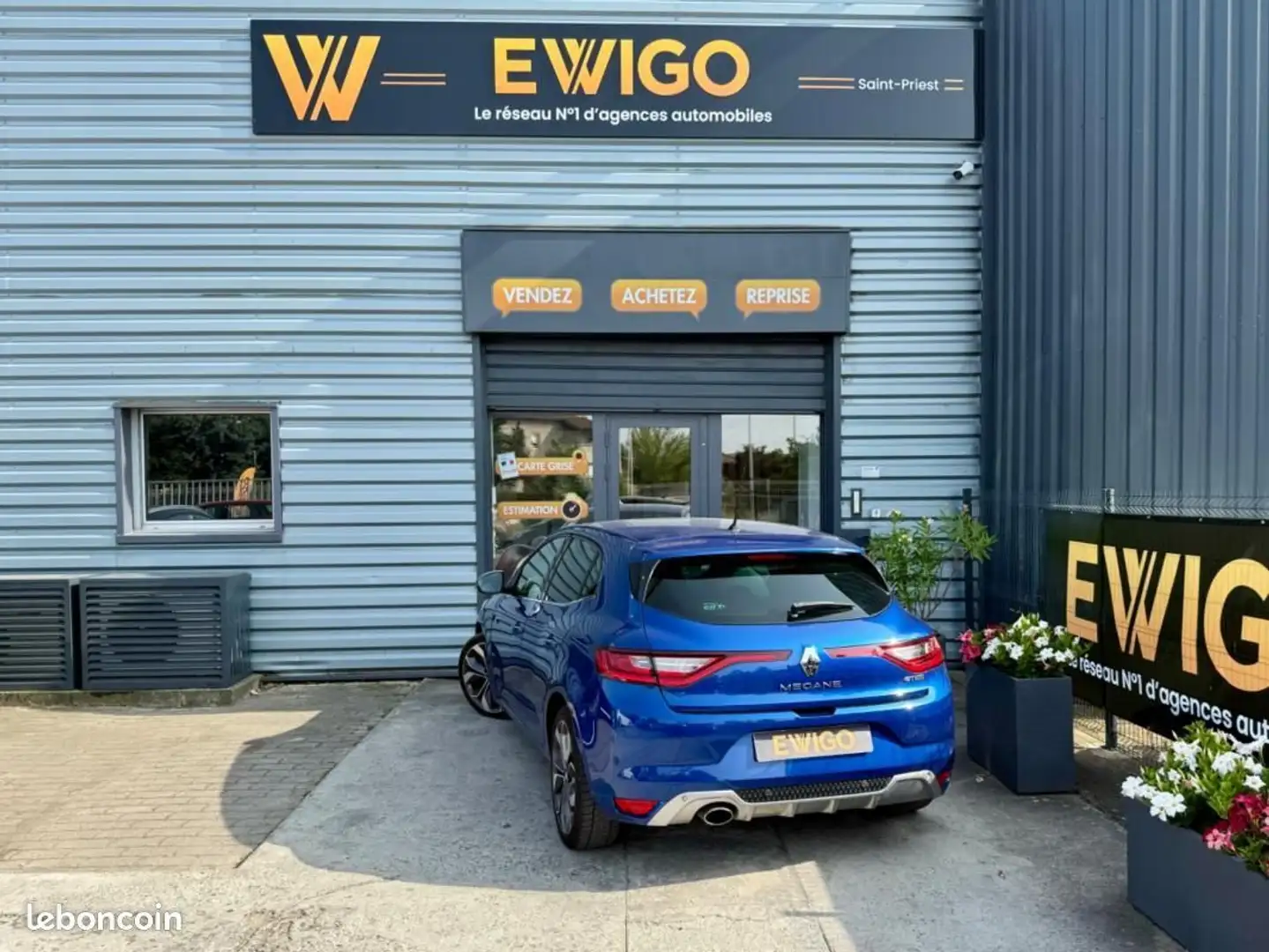 Renault Megane Mégane 1.2 TCE 130ch GT-LINE EDC6 Carméra CARPLAY Bleu - 2