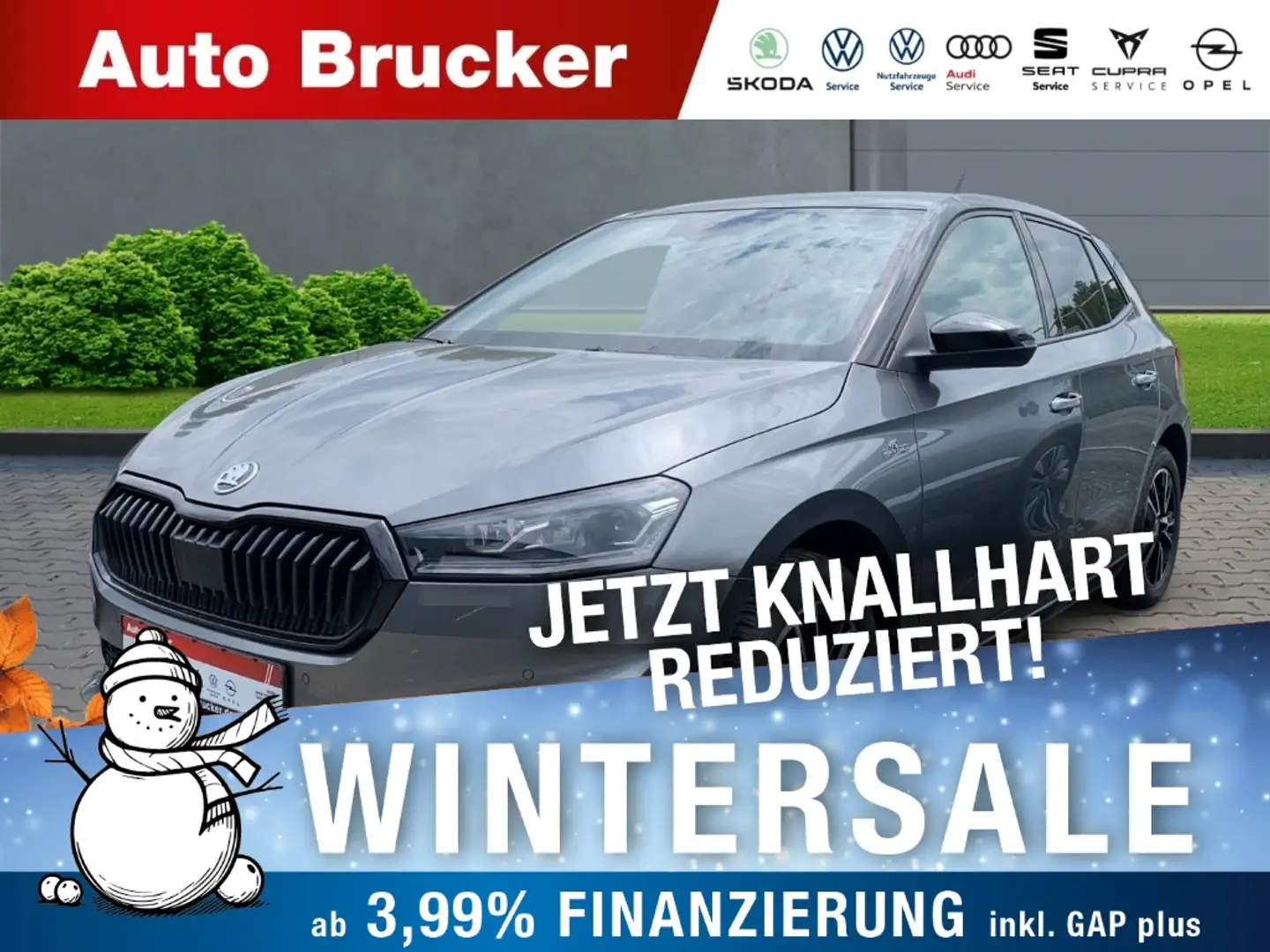 Skoda Fabia Monte Carlo 1.0 TSI+Alufelgen+Navi+Klimaautomatik Grau - 1
