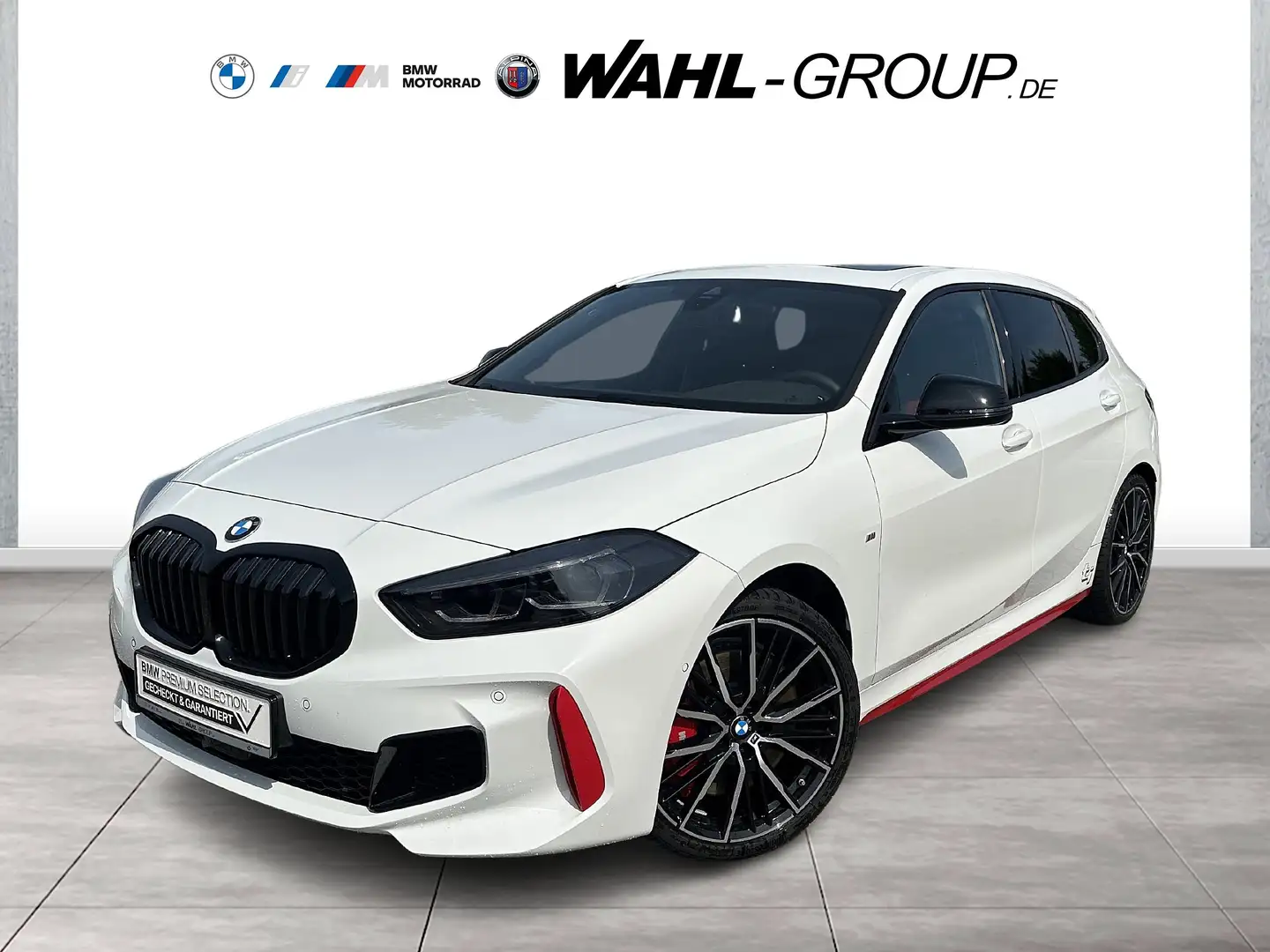 BMW 128 ti M SPORTBREMSE LC PROF HUD PANO KOMFORTZG  HIFI Weiß - 1