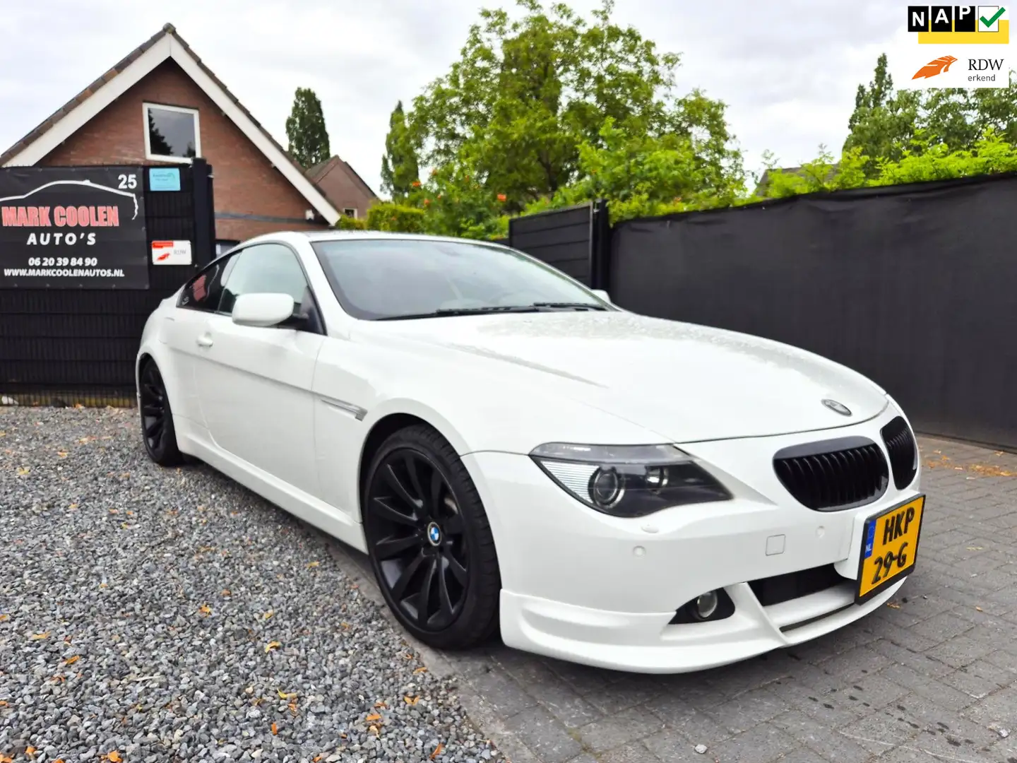 BMW 645 6-serie 645Ci S Automaat Navi Clima Cruise Leer 51 Blanc - 1