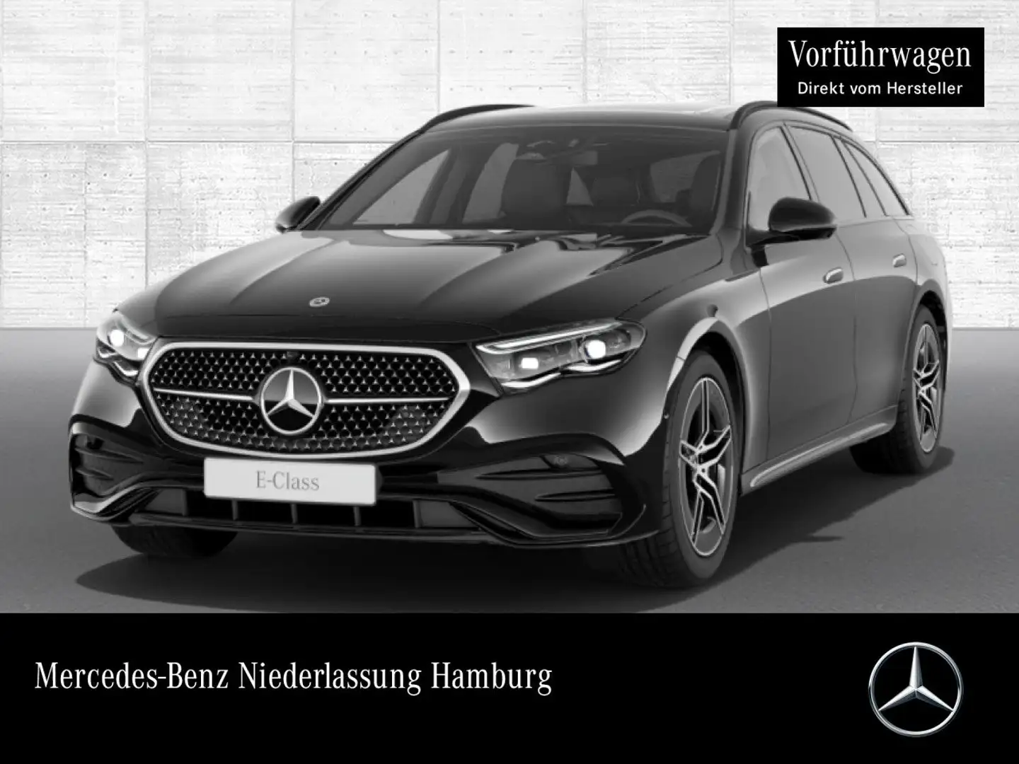 Mercedes-Benz E 300 e T AMG 360° Pano Burmester Distr. AHK Night Schwarz - 1