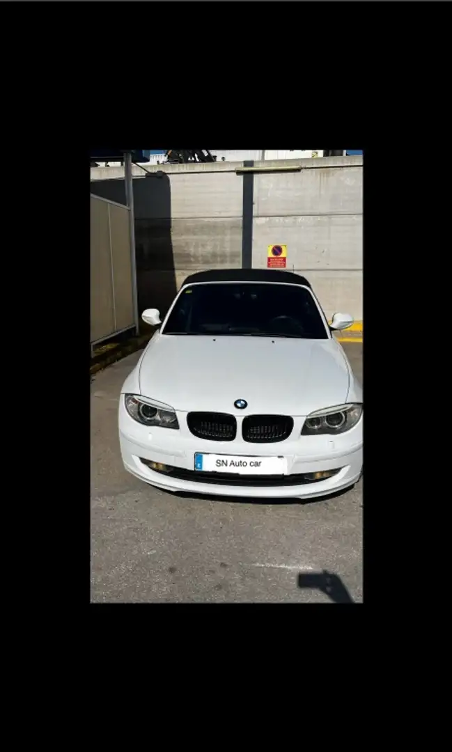 BMW 118 118iA Cabrio Blanc - 1