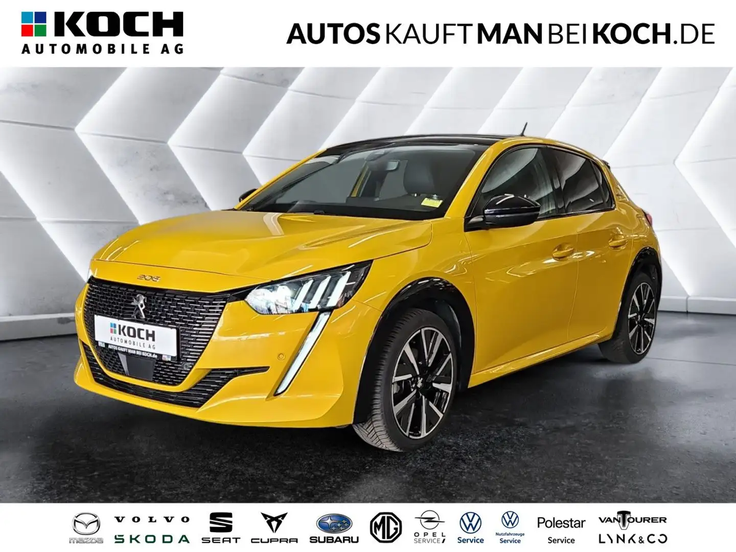 Peugeot 208 1.2 PureTech GT Line DSG LED DAB KAMERA Klima Gelb - 1