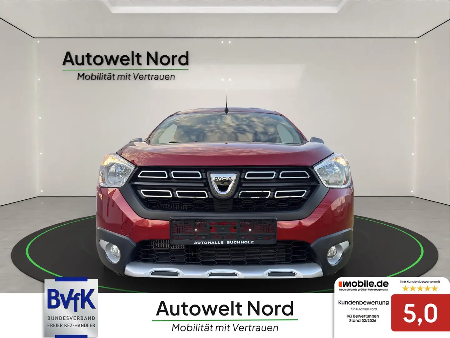 Dacia Dokker Stepway Celebration1.3 TCe~NAVI~CARAIR~PDC~NAVI~TE Rot - 2