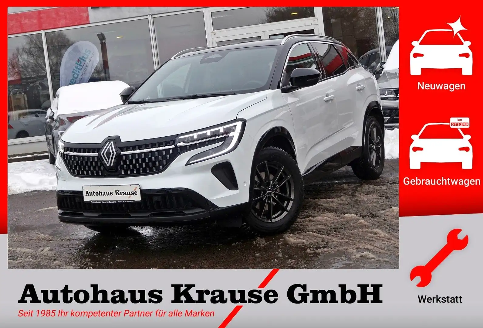 Renault Austral Techno Mild Hybrid 160 CVT-AHZV/SOR+WIR Weiß - 1