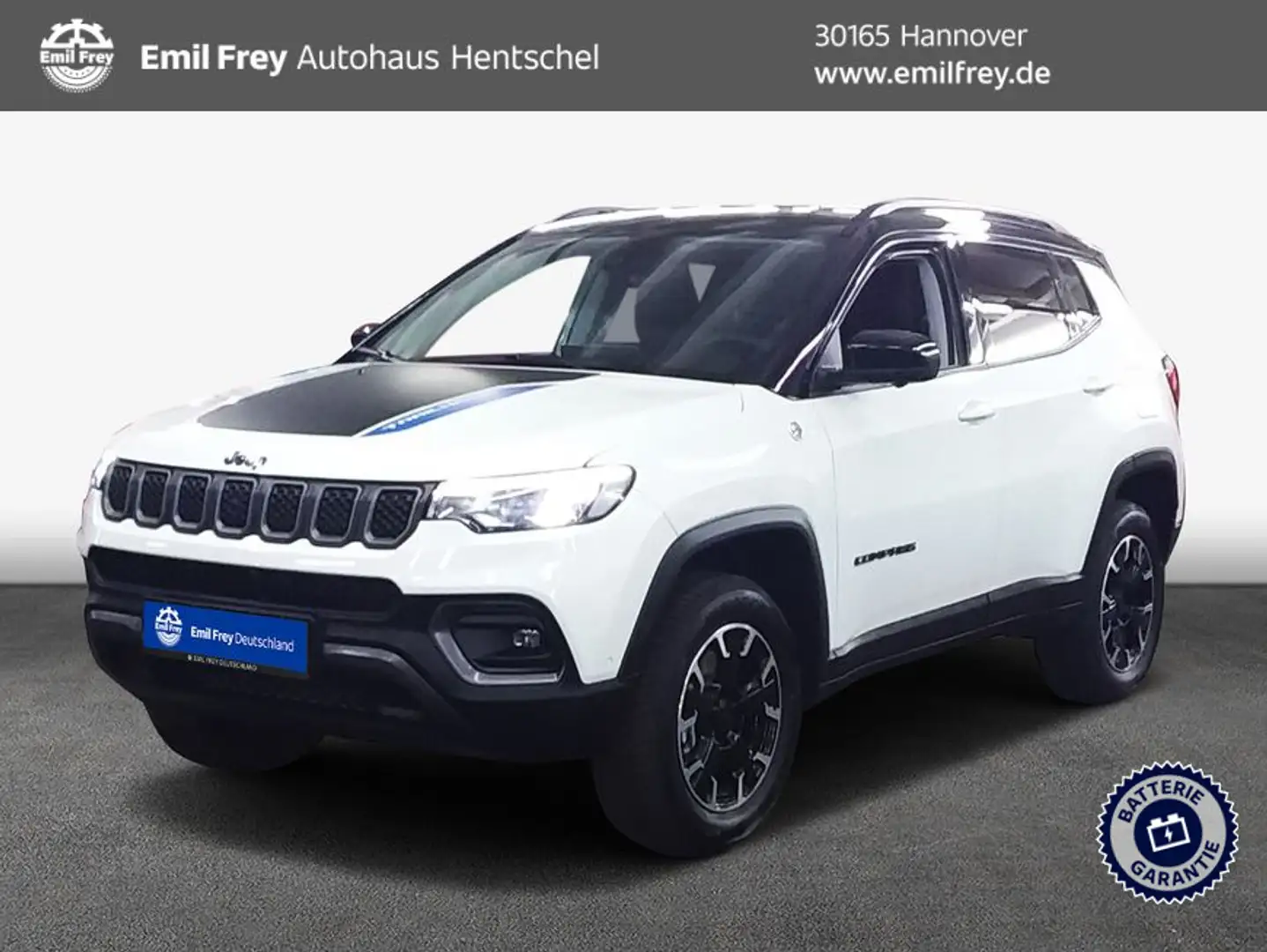 Jeep Compass 1.3 T4 4xe PLUG-IN HYBRID Automatik Trailh Weiß - 1