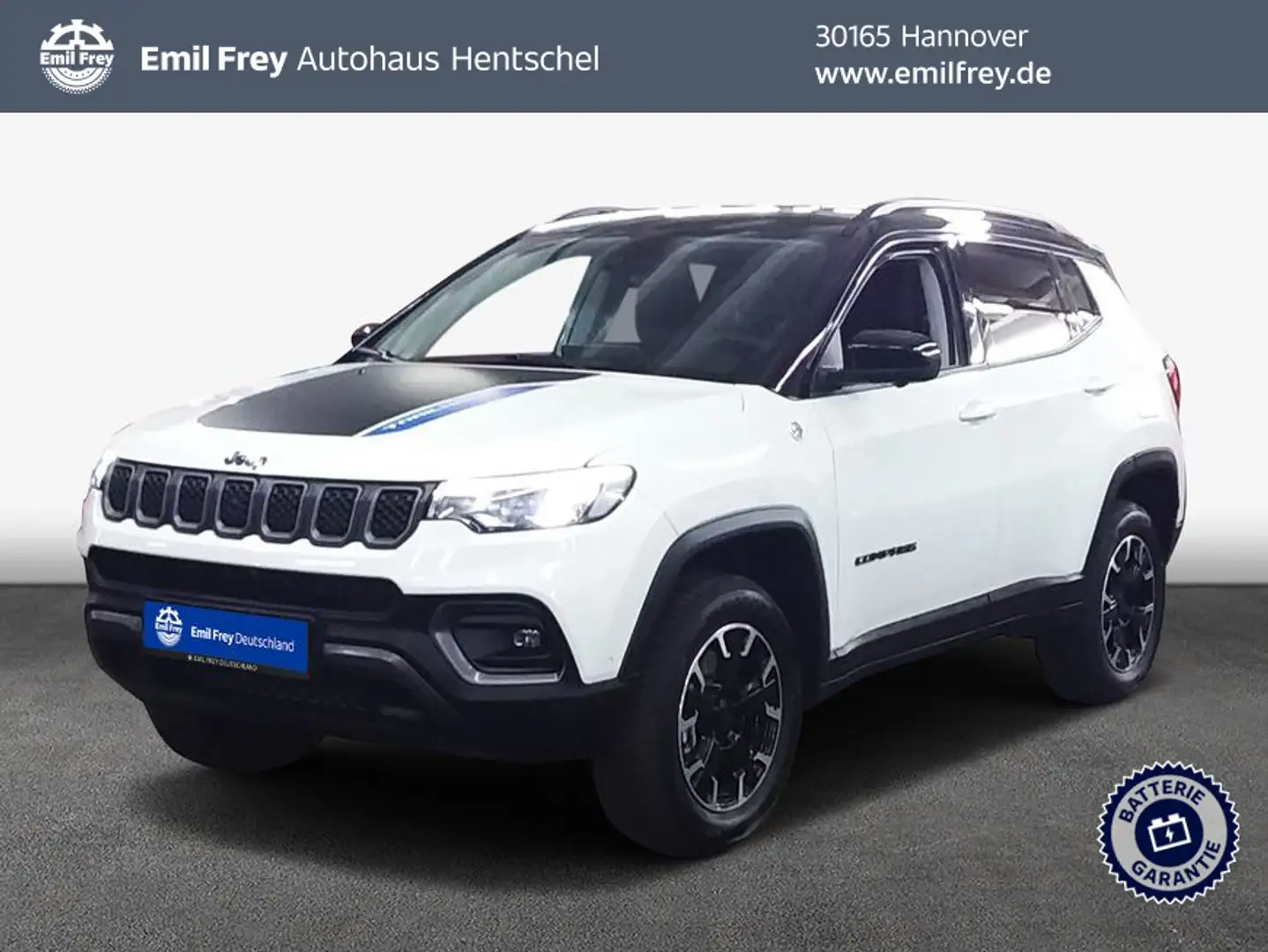 Jeep Compass 1.3 T4 4xe PLUG-IN HYBRID Automatik Trailh Blanc - 1