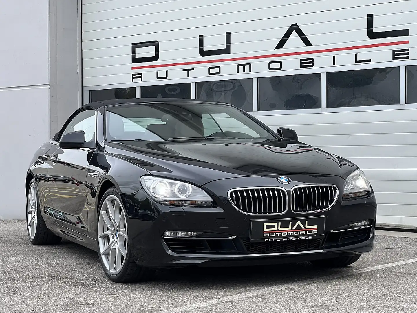 BMW 640 i Cabrio Österreich-Paket Aut.|HEAD-UP|NAVI|RFK... Schwarz - 2