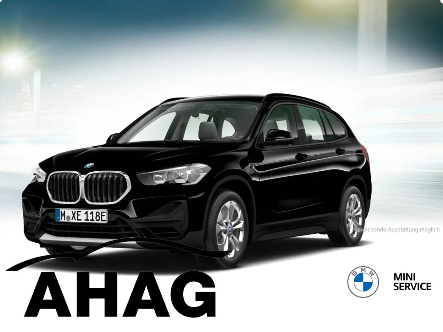 BMW X1 xDrive25e Advantage Steptronic Aut. Klimaaut. Schwarz - 2