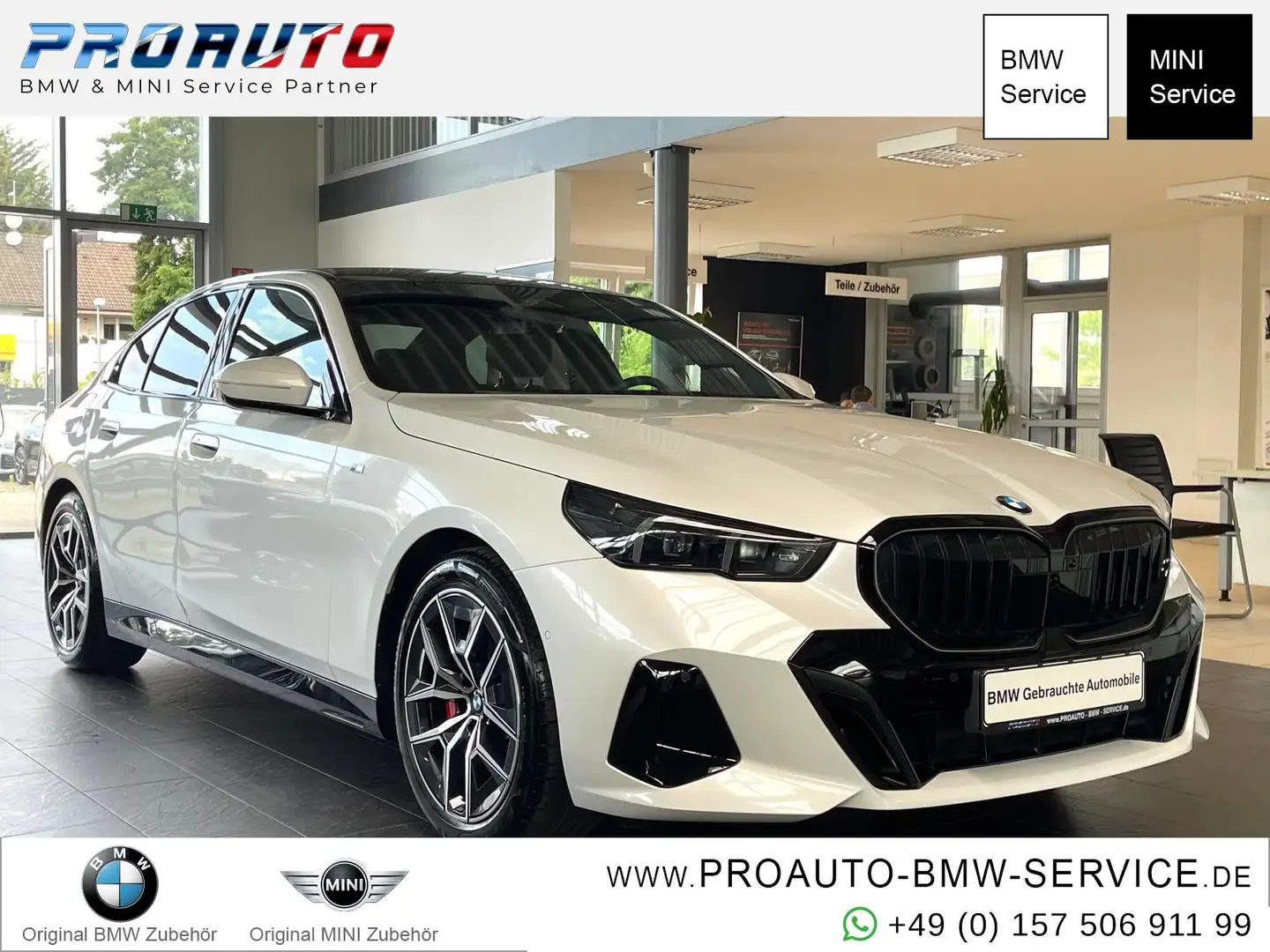 BMW 520 d M Sport Pro K.Zg/HUD/Pano/A-LED/360°Kam/H-K Weiß - 1