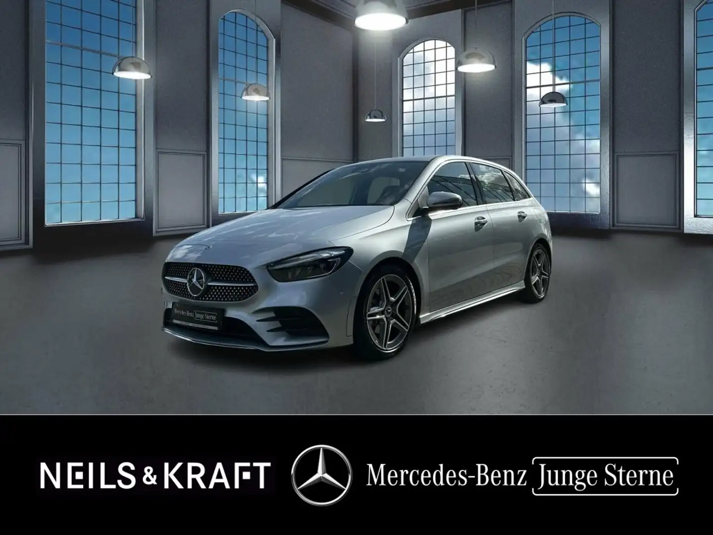 Mercedes-Benz B 200 +AMG-Sport+LED+Cam+Keyl+Totw+Ambiente+Navi Argent - 1