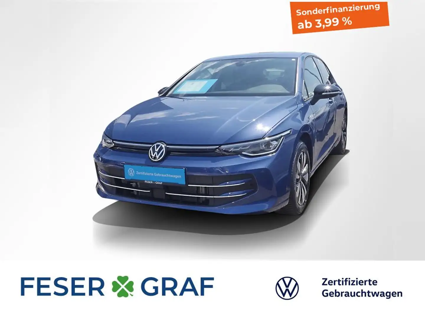 Volkswagen Golf VIII GOAL 2.0 TDI DSG R-Kamera AHK ACC 16" Blau - 1